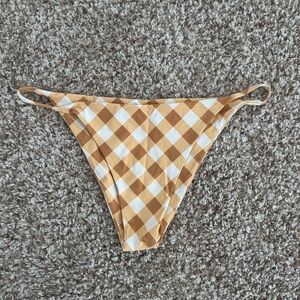 TOAST SWIM | gingham plaid bikini bottom